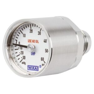 432.10 mini membranski manometer je bil razvit za aplikacije UHP (ultra visoke čistosti) z omejenimi prostorskimi zahtevami.