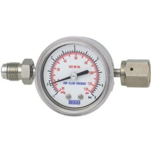 432.25.2 membranski manometer se uporablja za aplikacije UHP (ultra visoke čistosti) in pretok v raznovrstni industriji. Iz nerjavečega jekla.
