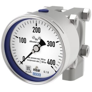 732.14 diferenčni industrijski manometer z visoko varnostjo pred obremenitvijo se uporablja pri merjenju razlike v tlaku razl medijev.