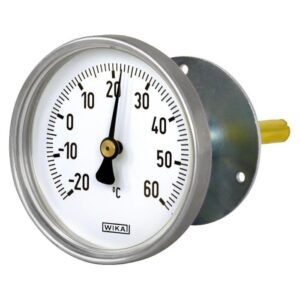 A48 bimetalni termometer. Klimatski, hladilni sistemi. Za zračne kanale. 63, 80, 100 in 160; od -30 °C ... + 50 °C do 0 °C ... 120 °C.