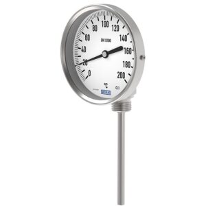 r52 bimetalni termometer. Industrijska uporaba, klimatizacija. -30 °C ... +500 °C, EN 13190, 25 mm ... 160 mm, nerjavečega jeklo.