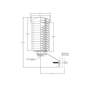 AC1003 vremenski ščit z naravno ventilacijo ROTRONIC - slika 2
