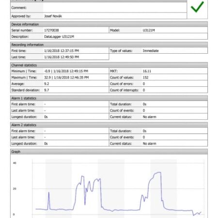 COMET VISION analitična programska oprema za dataloggerje in multiloggerje - slika 17