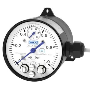 DPGS40TA diferenčni manometer z mikro stikali se uporablja za nadzor nizkih diferenčnih tlakov in statičnega tlaka skupine DELTA.
