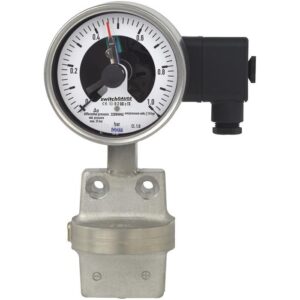 DPGS43.100 diferenčni manometer s preklopnimi kontakti je posebej primeren za uporabo v procesni industriji. Kovinska medijska komora.