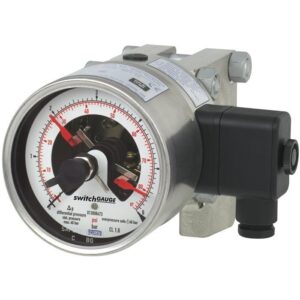 DPGS43HP.100 diferenčni manometer s preklopnimi kontakti je posebej primeren za uporabo v procesni industriji. Za visoko varnost.