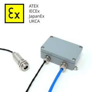 ExTempMini 2-delni lastnovaren ATEX pirometer, meritve v temperaturnem razponu: -20 ... 1000 °C, certifikati: ATEX, IECEx, UKCA, JapanEx, ...