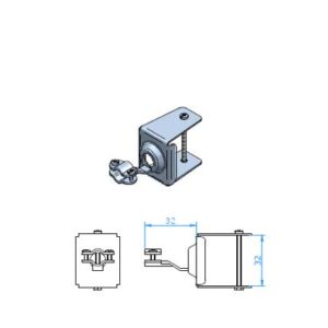KSNU5 U-nosilec za spajkanje / stiskanje z držalom kabla