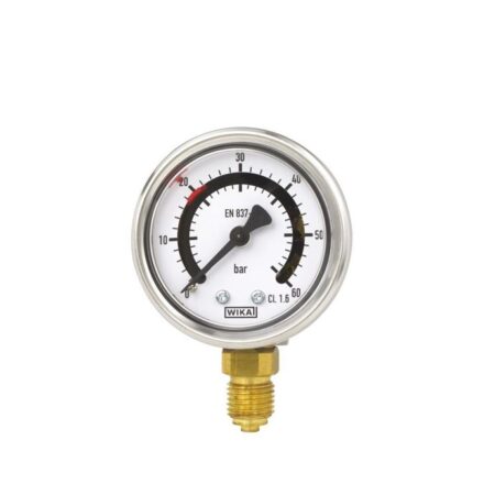 PGS21 Bourdonov manometer z enim ali dvema fiksnima preklopnima kontaktoma WIKA