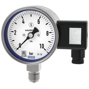 PGT23.100 bourdonov manometer z izhodnim signalom za procesno industrijo se uporablja pri merjenju tlaka plinskih in tekočih medijev.