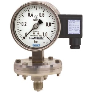 PGT43HP.100 membranski manometer z izhodnim signalom za procesno industrijo se uporablja pri merjenju tlaka raznih medijev.