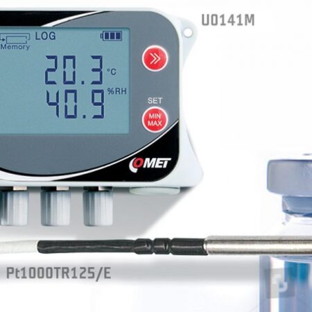 U0121Msim IoT brezžični data logger temperature za 2 zunanji tipali, vgrajenim 2G modemom in SIM kartico COMET - slika 2