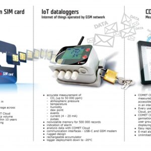 U0110Gsim IoT brezžični data logger temperature z vgrajenim senzorjem, 4G modemom in SIM kartico COMET - slika 6