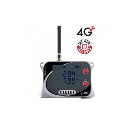 U4440Gsim IoT brezžični datalogger za temperaturo, relativno vlažnost, CO2 in atmosferski tlak, z vgrajenim modemom 4G in SIM kartico COMET