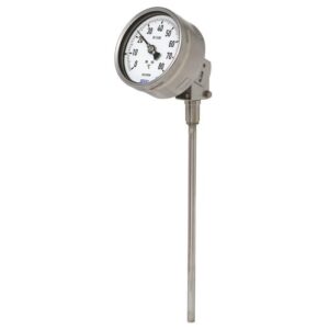 A73 plinski termometer izdelan v skladu s standardom EN 13190. Za predelovalne industrije. ATEX, -200 °C ... +700 °C, nerjaveče jeklo.