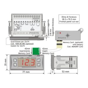 ATR121 Pixsys prikazovalnik in regulator CALEX - slika 4