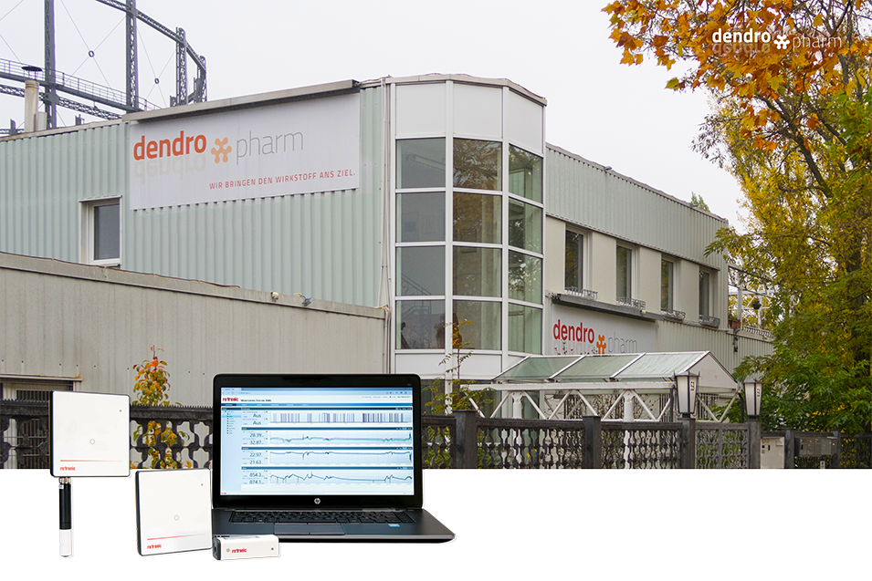 Nadzor čistih prostorov z Rotronic RMS pri DendroPharm GmbH zagotavlja skladnost z GMP ter učinkovito merjenje temperature, RV in tlaka.