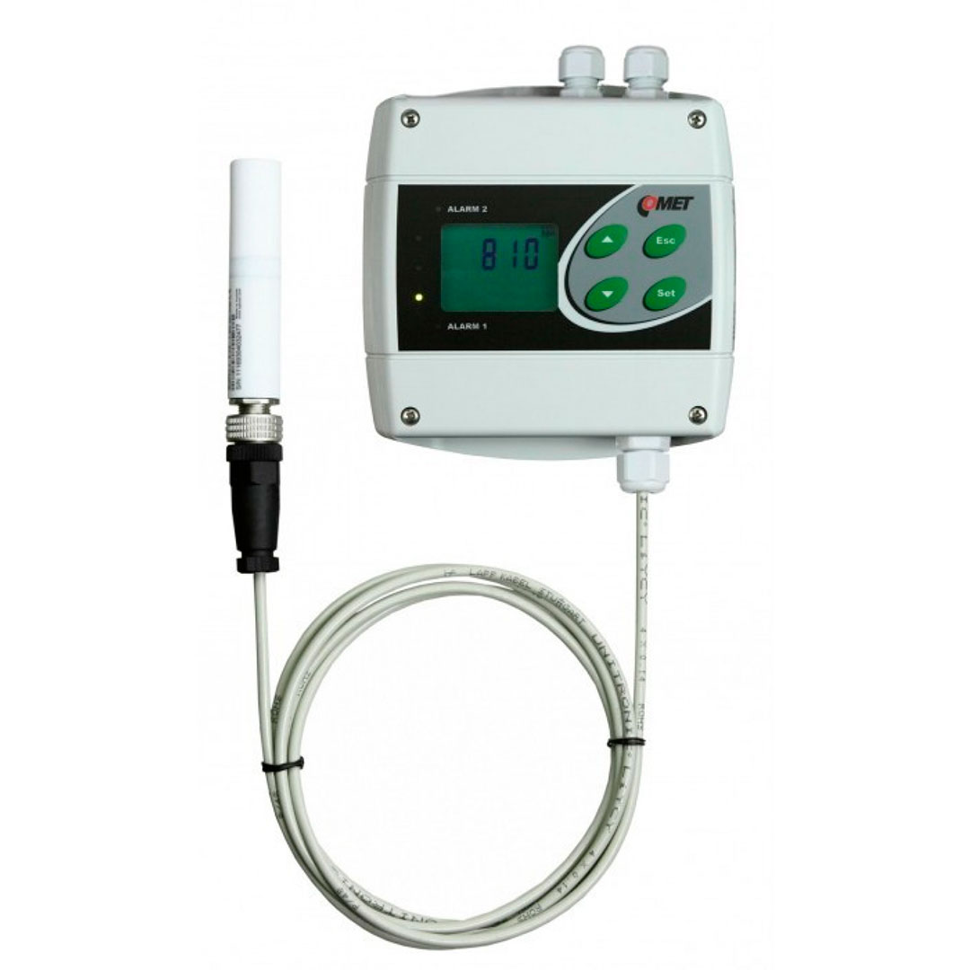 H5521 merilnik CO2 s premičnim senzorjem in dvema izhodnima relejema ter Ethernet povezavo COMET