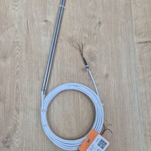 W017371 temperaturno tipalo (RTD) MIMS, površinska temperatura max. 700 °C, priključne žice L= 1000 mm, moč: 405 W, napetost: 230 V