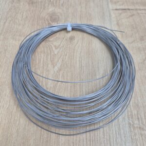 Kanthal D žica 2230 3850/1,0 s premerom 0,8 mm, električno upornostjo ca. 2,65 Ω/m in priporočeno delovno temperaturo do 1300 °C.