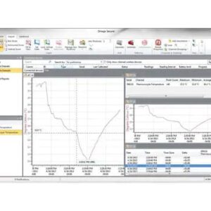 Programska oprema za serijo HH800 omogoča beleženje, prenos, prikaz in analizo meritev temperature na računalniku prek USB ali brezžične povezave.
