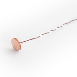 Temperaturno tipalo tip T za črni preskusni kot po IEC 60335-1, z bakrenim diskom Ø 15 × 1 mm. Možnost individualne ali serijske kalibracije.