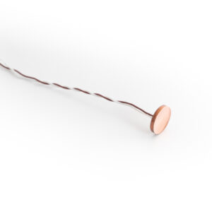 Temperaturno tipalo tip T za črni preskusni kot po IEC 60335-1, z bakrenim diskom Ø 15 × 1 mm. Možnost individualne ali serijske kalibracije.