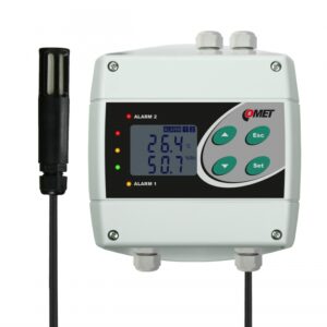 H3061 regulator relativne vlage in temperature z releji 230 V AC / 8 A, COMET higrostat in termostat z dvema relejnima izhodoma.